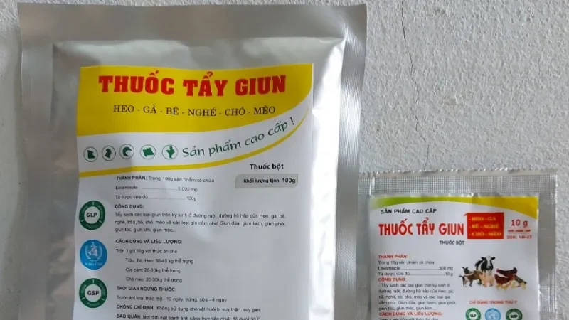 Tìm hiểu các loại thuốc tẩy giun cho gà mới nhất